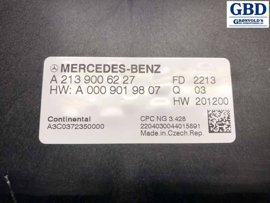 Mercedes GLE, 2019- (W167) (A 231 900 62 27 |A3C0372350000)