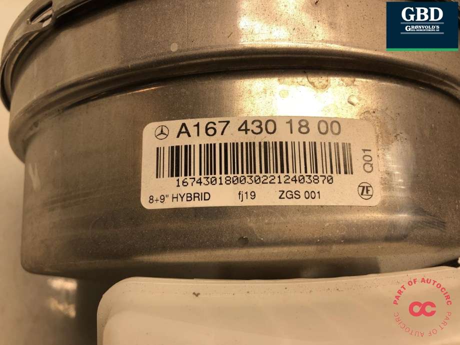 Bremsekraft-forsterker til Mercedes GLE 2019-->> (W167) (W167) (A 167 430 26 00|A 167 430 18 00|)