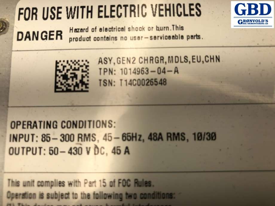 Tesla Model S, 2013-2016 (Fase 1) (1014963-00-C)