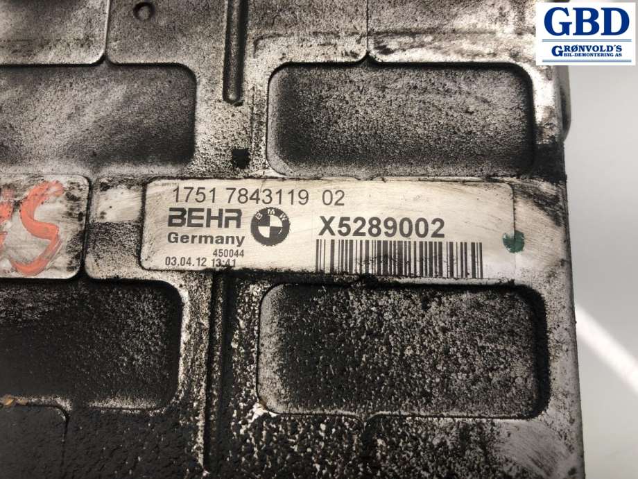 BMW 5-Serie, 2010-2017 (F10/F11) (BEHR|17 51 7 843 123|1751 7843119 02 |X5289002)