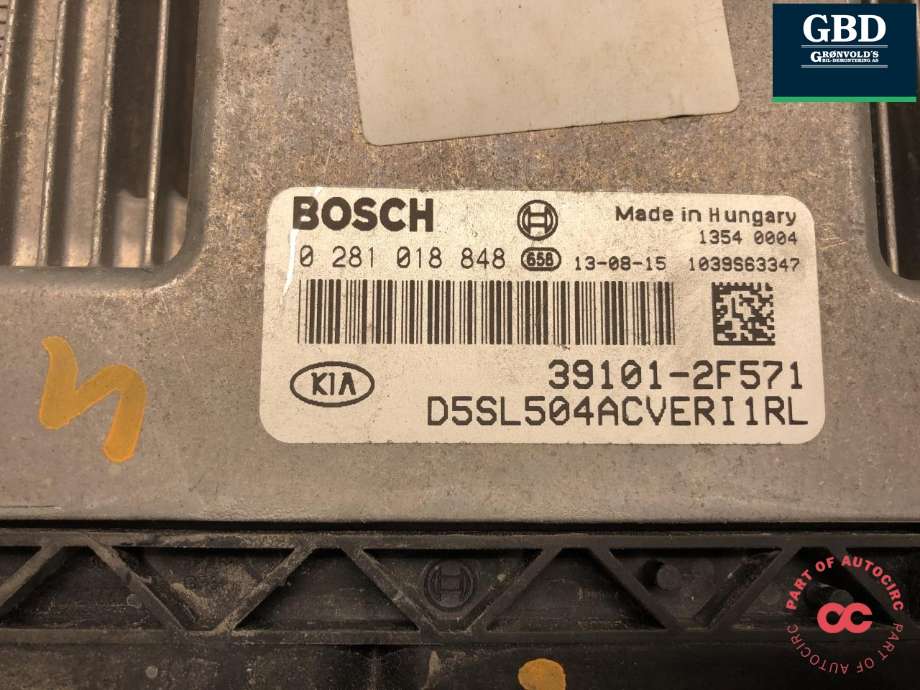 Styreenhet motor til Kia Sportage 2010-2016 (Type III) (BOSCH|39101 2F571|0 281 018 848|)