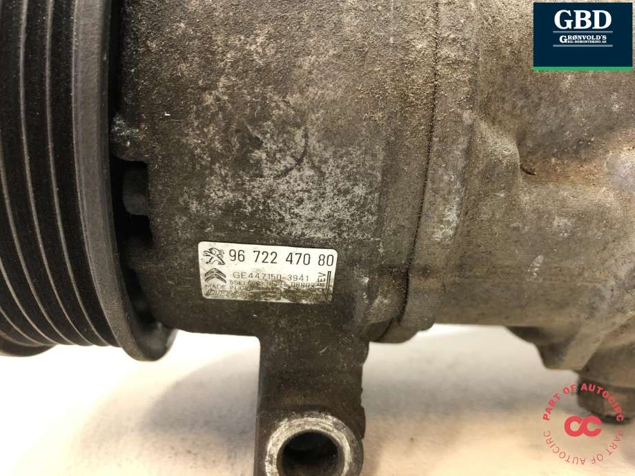 Aircondition kompressor til Peugeot 2008 2013-2019 (Type I)  (98 221 849 80|16 227 203 80|9672247080| 96 722 470 80)