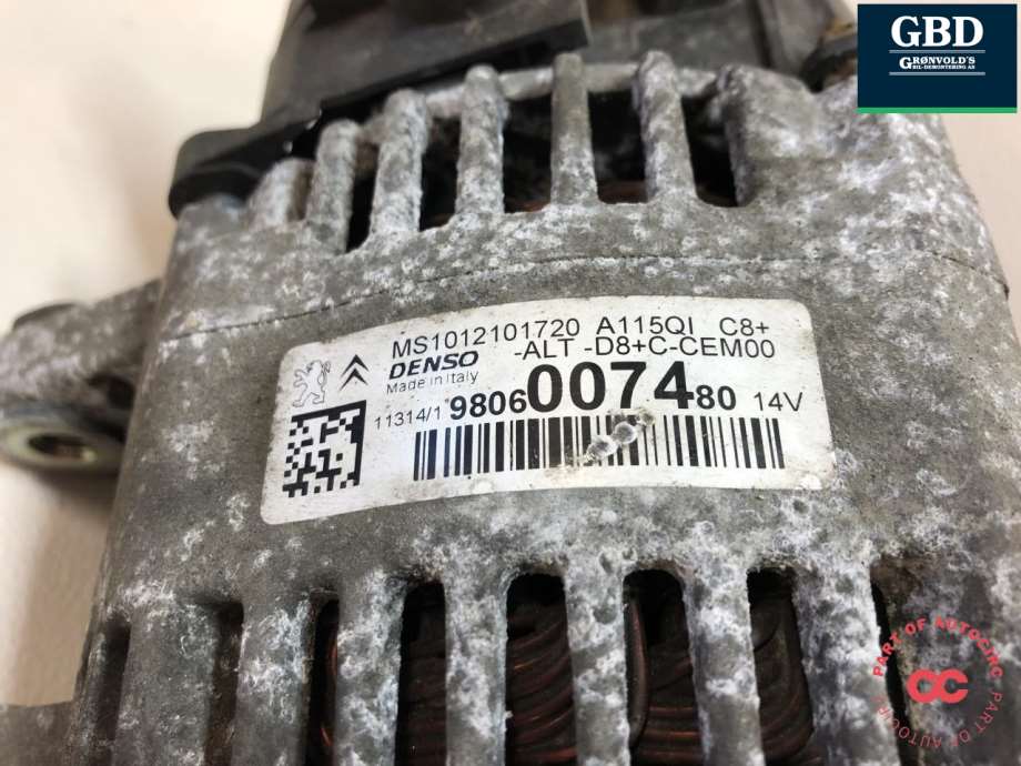 Peugeot 2008, 2013-2019 (Type I) (DENSO|98 060 074 80|16 100 482 80)