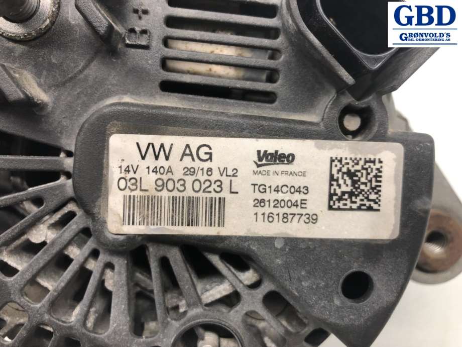 VW Caddy, 2015-2020 (Type III, Fase 3) (VALEO|03L 903 023 L|03L 903 023 LX)