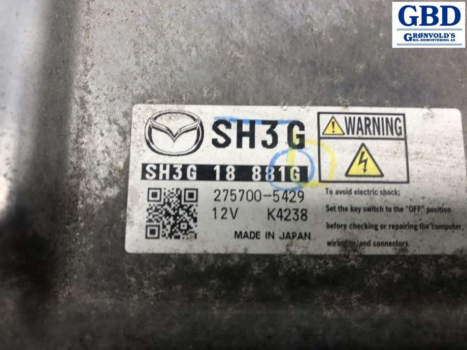 Mazda CX-5, 2012-2017 (Type I) (SH3G-18-881G|SH3G 18 831G)