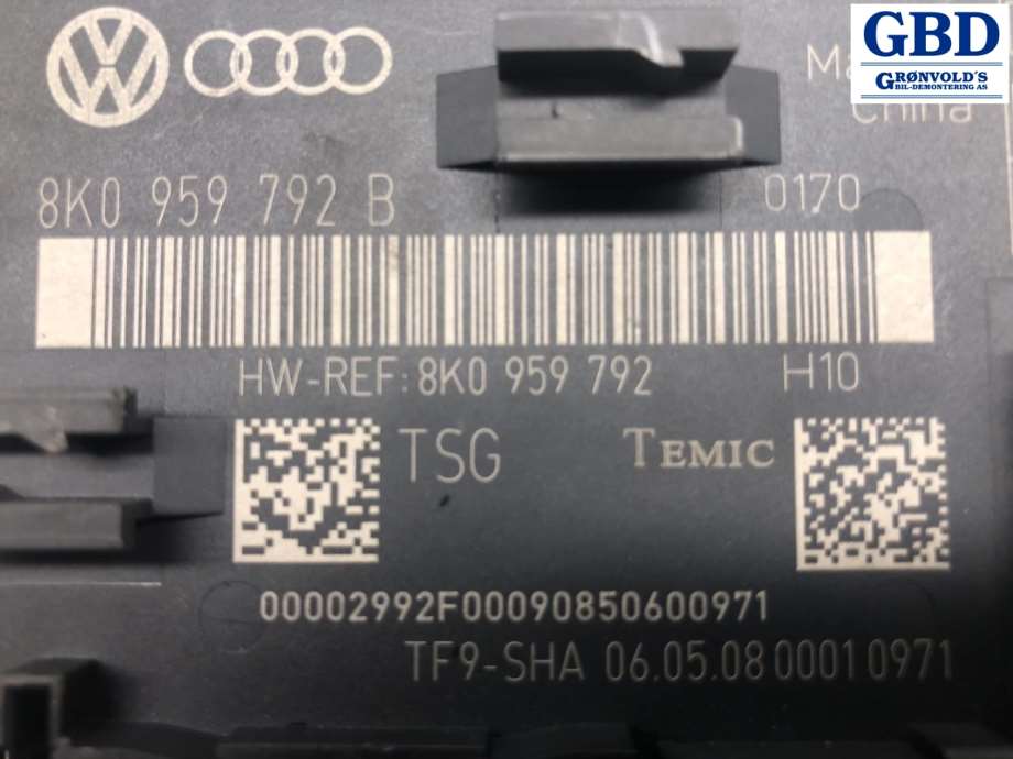 Audi A4, 2007-2014 (Type IV) (B8) (8K0 959 792 B)