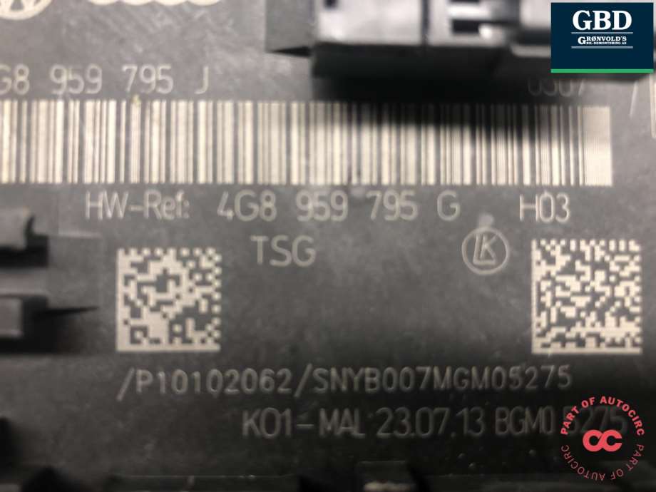 Audi A6, Allroad, 2012-2014 (Type III, Fase 1) (C7) (4G8 959 795 J|4G8 959 795 D)