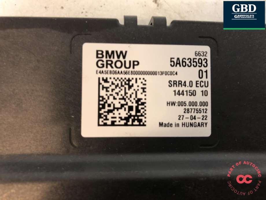 BMW iX, 2021- (I20) (66 32 5 A63 593|6632 5A63593 01)
