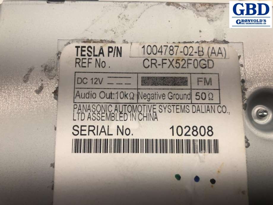 Tesla Model S, 2013-2016 (Fase 1) (1004787-02-B)