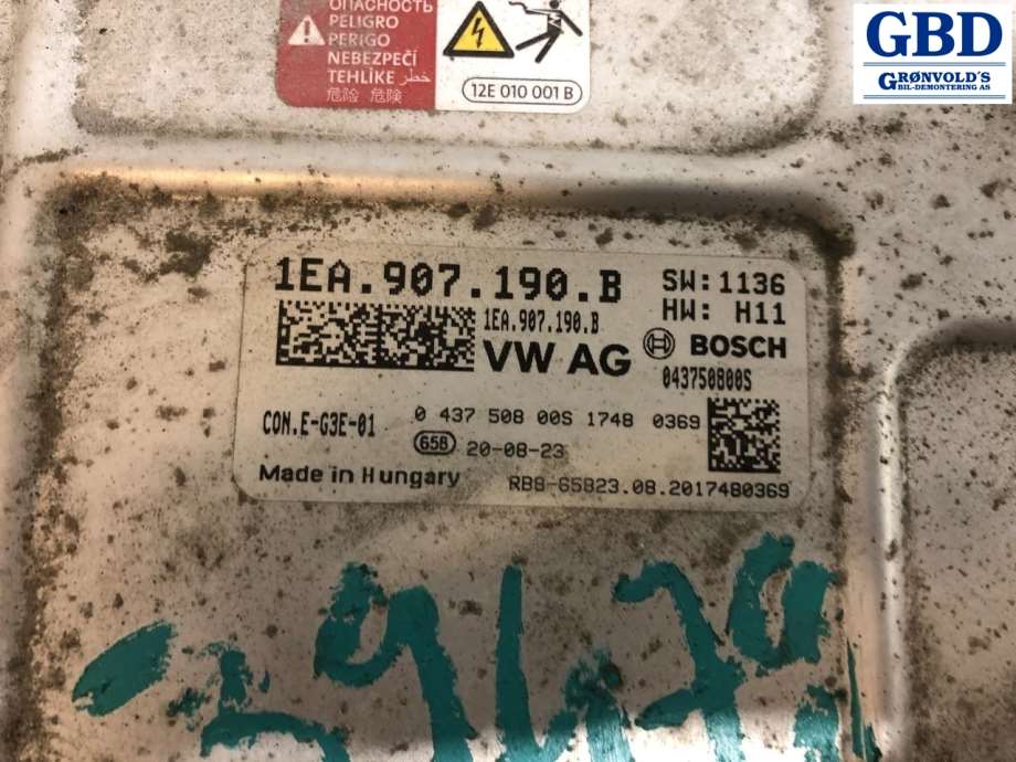 VW ID.3, 2020- (1EA 907 190 G|1EA 907 190 B)