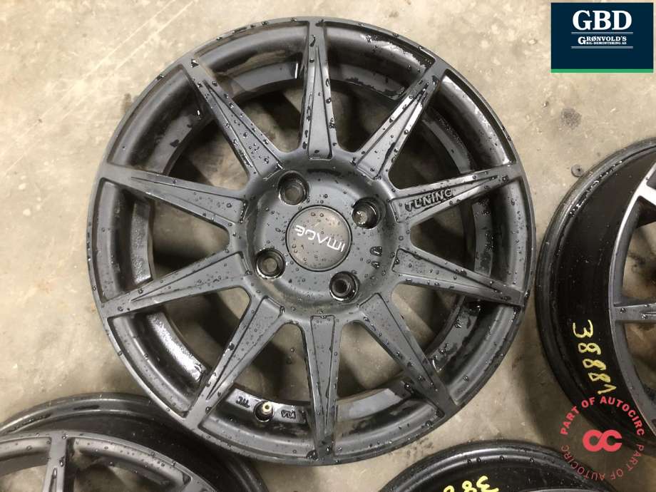 Felgsett aluminium til Mopedbil Ligier JS50 2015-2024 (Type I)  (IMAGE|4|5JX14|ET17|)