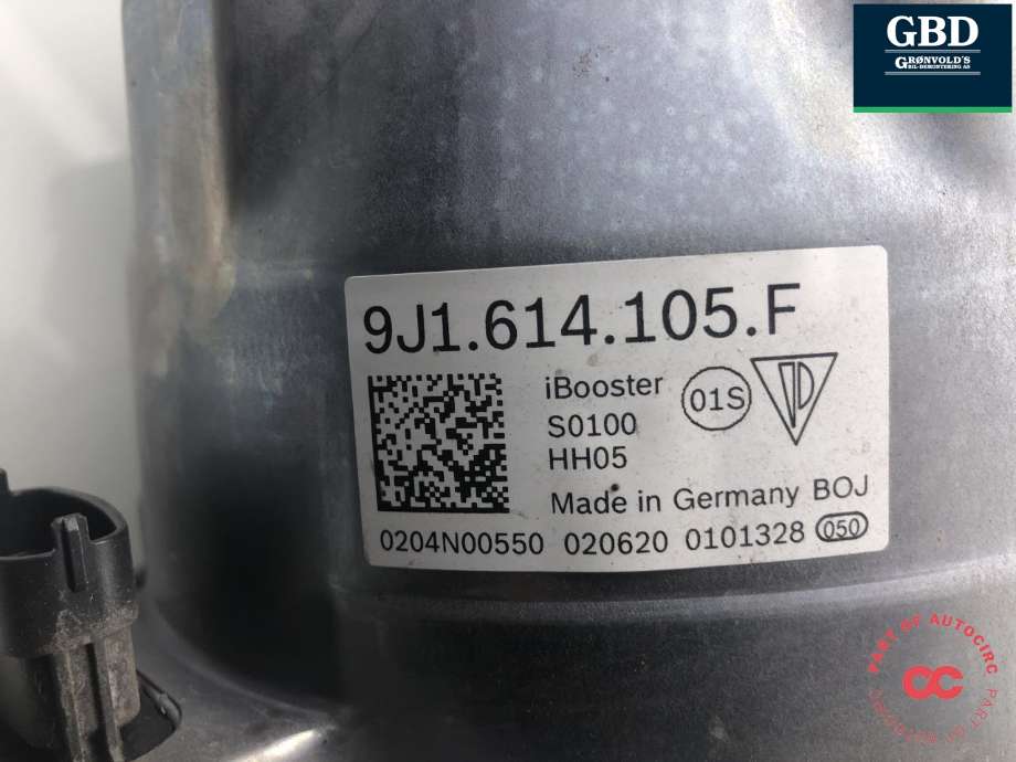 Bremsekraft-forsterker til Porsche Taycan 2019-->>  (9J1 614 105 H|9J1 614 105 F|)