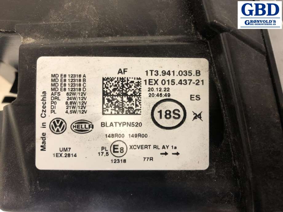 VW ID.BUZZ, 2022- (1T3 941 077)