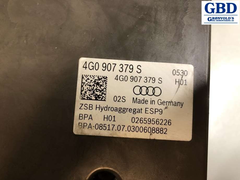 Audi A6, 2014-2018 (Type IV, Fase 2) (C7) (4G0 614 517 AL|4G0 907 379 S)