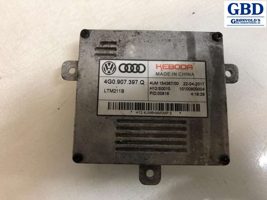 Audi A6, 2014-2018 (Type IV, Fase 2) (C7) (4G0 907 397 Q)