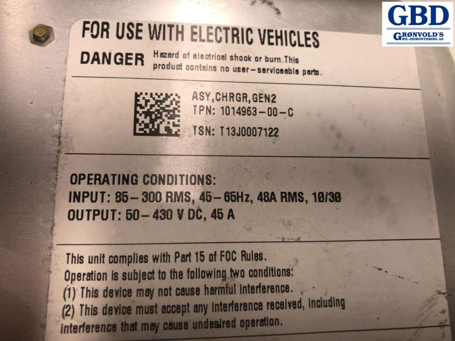 Tesla Model S, 2013-2016 (Fase 1) (1014953-00-C)