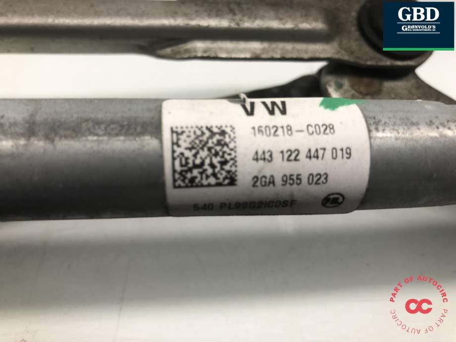 Viskermotor frontrute komplett m/overføring til VW T-Roc 2017-->> (2GA 955 023 D|2GA 955 023|2GA 955 113)