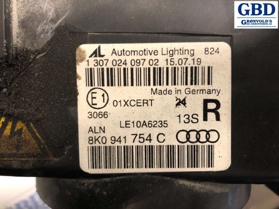 Audi A4, Allroad, 2009-2016 (Type I) (B8) (8K0 941 754 C|8K0 941 754)