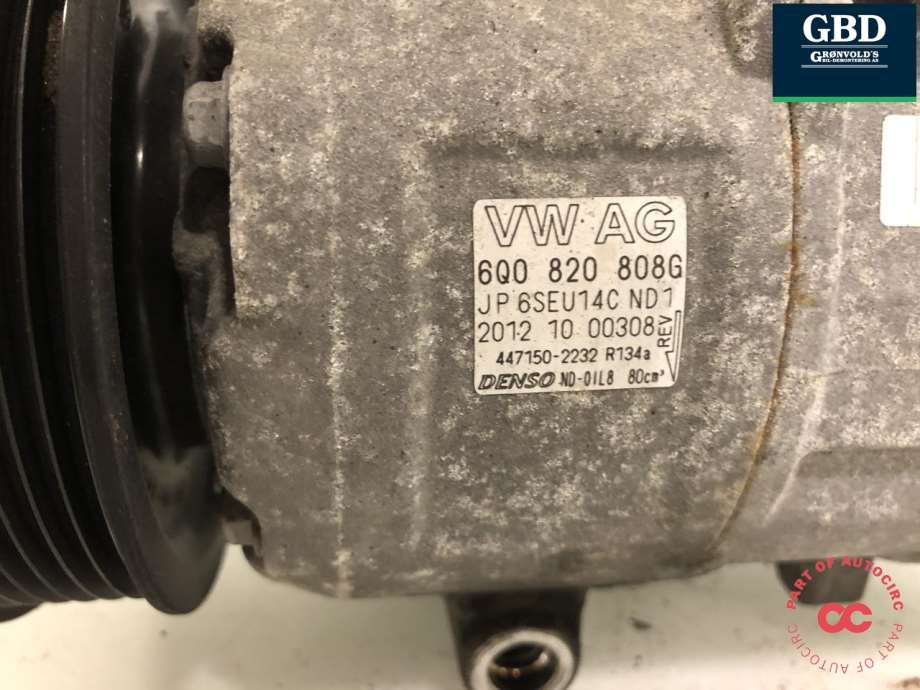VW Polo, 2009-2014 (Type V, Fase 1) (DENSO|6R0 820 803 F|6Q0 820 808 G)