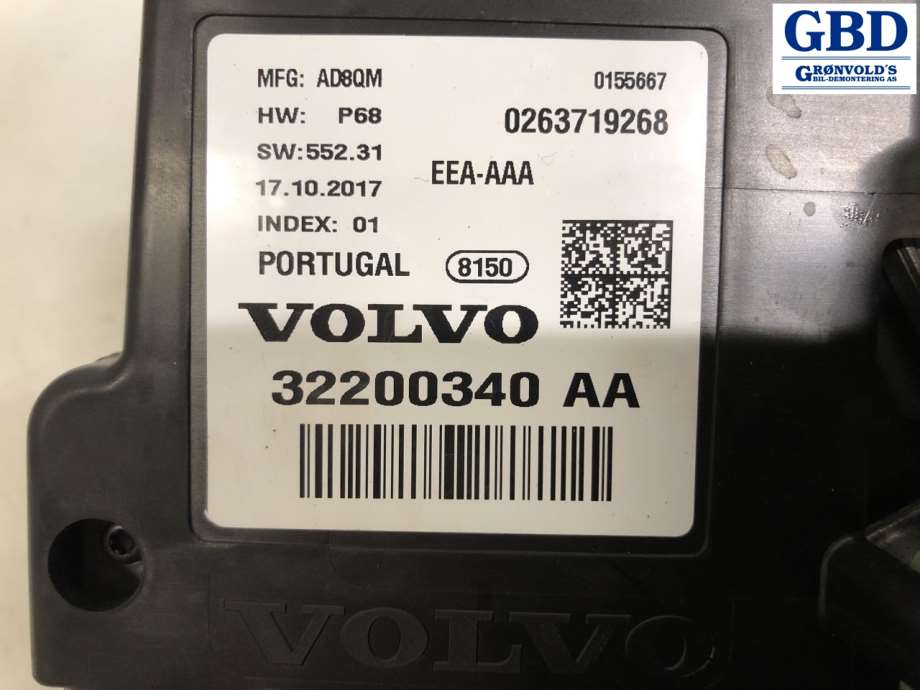 Volvo V90 / V90 CC / S90, 2016- (36010590|32200340 AA)