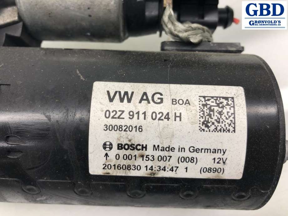 VW Transporter / Caravelle, 2015-2019 (T6) (BOSCH|02Z 911 024 H)