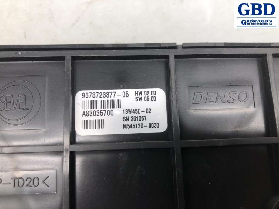 Peugeot Partner, 2008-2015 (Type II, Fase 1) (DENSO|96 787 233 XT|9678723377-05)