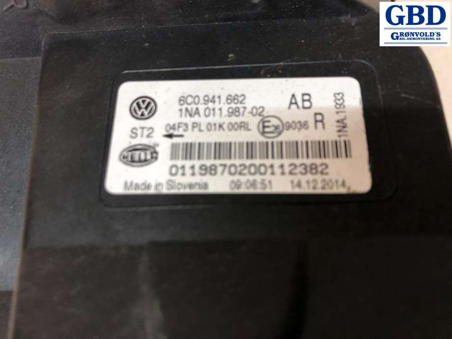 VW Polo, 2014-2017 (Type V, Fase 2) (6C0 941 662 G|6C0 941 662)