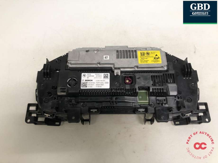 Instrumentpanel til BMW 5-Serie 2017-->> (G30/G31) (G30/G31) (BOSCH|62 10 5 B35 D79|62 10 5 A5A 9F3|6210 5A2FC50 01)