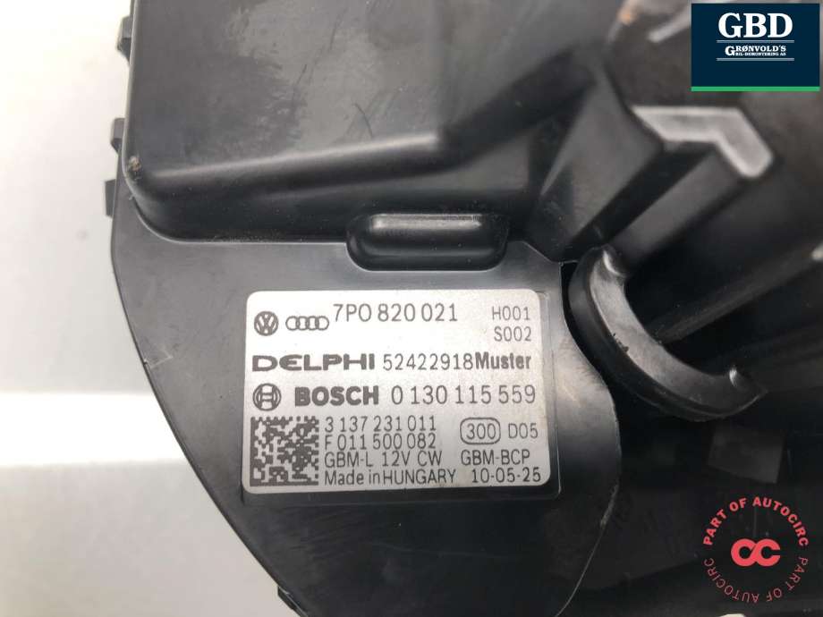 Varmeapparat motor til Porsche Cayenne 2010-2017 (92A) (92A) (958 572 342 03|958 572 342 02|)