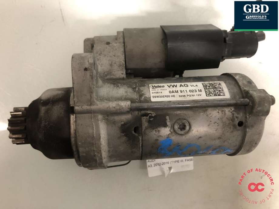 Audi A3, 2012-2016 (Type III, Fase 1) (VALEO|0AM 911 021 E|0AM 911 023 M)