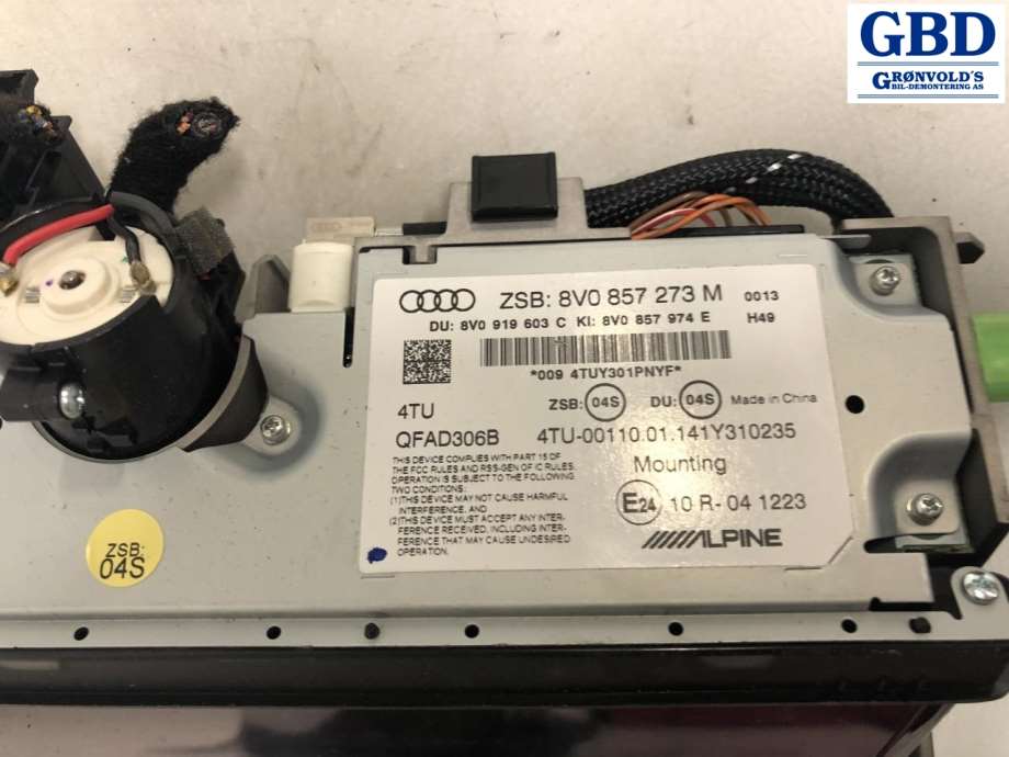 Audi A3, 2012-2016 (Type III, Fase 1) (8V0 857 273 M)