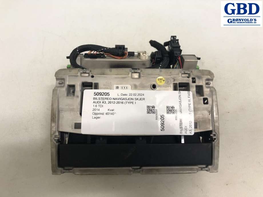 Audi A3, 2012-2016 (Type III, Fase 1) (8V0 857 273 M)