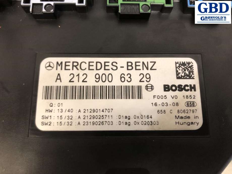 Mercedes E-Klasse, 2013-2016 (W212, Fase 2) (BOSCH|A 212 900 29 27|A2129006329)