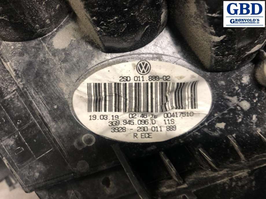 VW Passat, 2015-2019 (B8, Fase 1) (3G9 945 096 D)