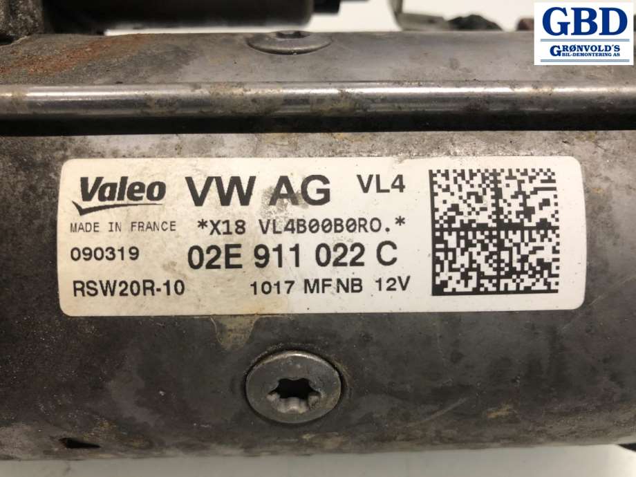 VW Passat, 2015-2019 (B8, Fase 1) (VALEO|02E 911 022 C|02E 911 022 CX)