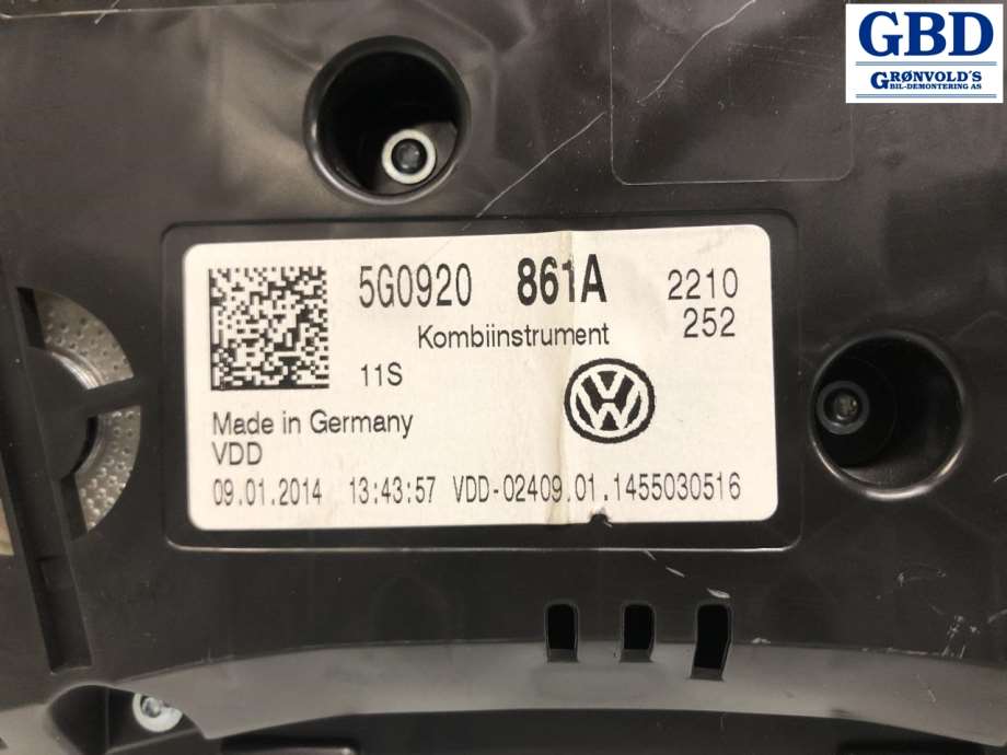 VW Golf VII, 2012-2017 (Fase 1) (5G0 920 861 A)