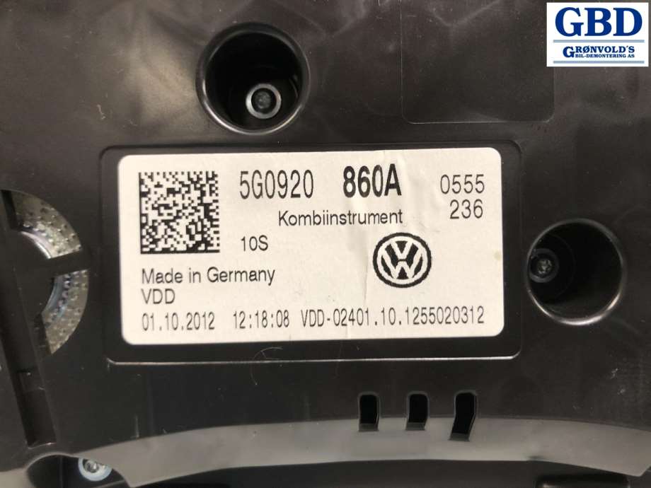 VW Golf VII, 2012-2017 (Fase 1) (5G0 920 870 A|5G0 920 860 A)