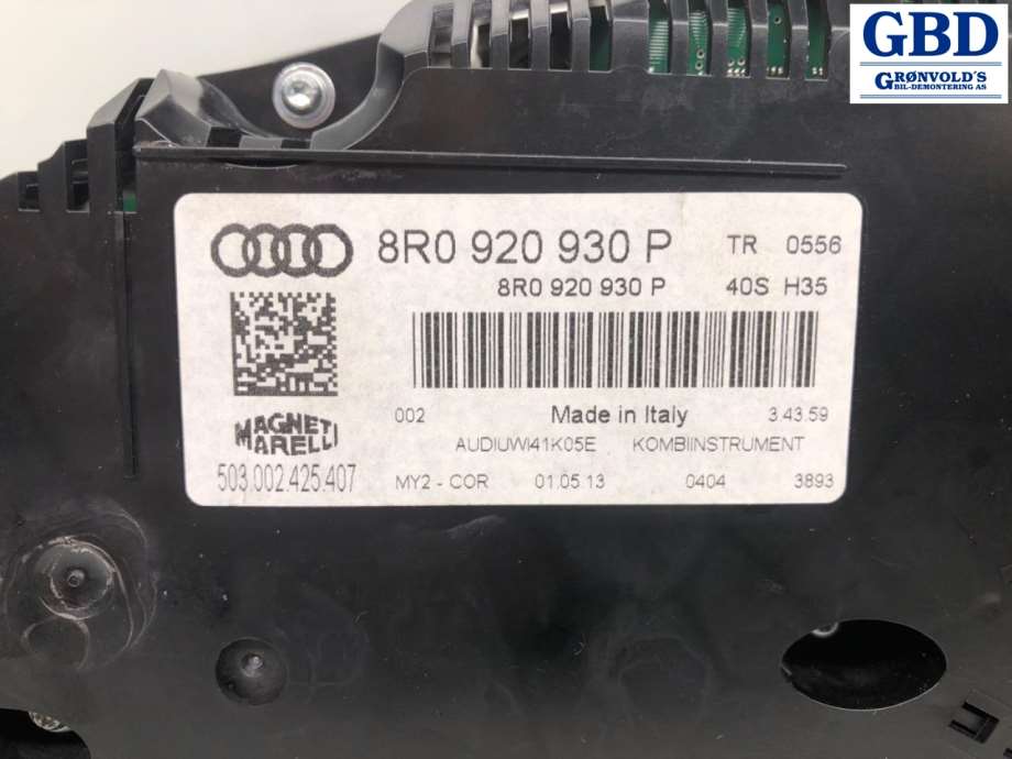 Audi Q5, 2012-2017 (Type I, Fase 2) (8R0 920 930 P)