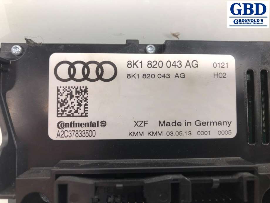 Audi Q5, 2012-2017 (Type I, Fase 2) (8K1 820 043 AG)