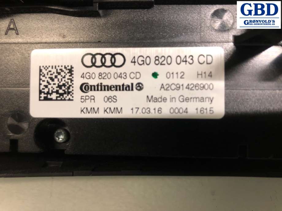 Audi A6, 2014-2018 (Type IV, Fase 2) (C7) (4G0 820 043 CD)