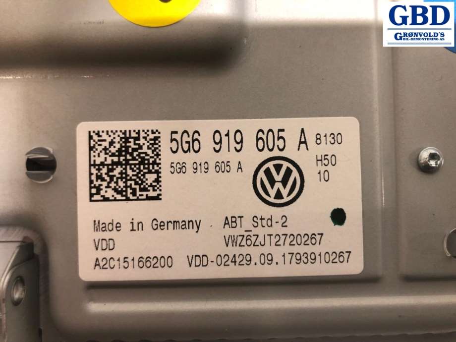 VW Polo, 2017-2021 (Type VI, Fase 1) (5NN 919 605 A|5G6 919 605 A)