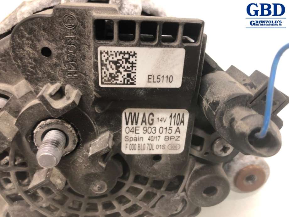 VW Polo, 2017-2021 (Type VI, Fase 1) (BOSCH|04E 903 015 H|04E 903 015 A)