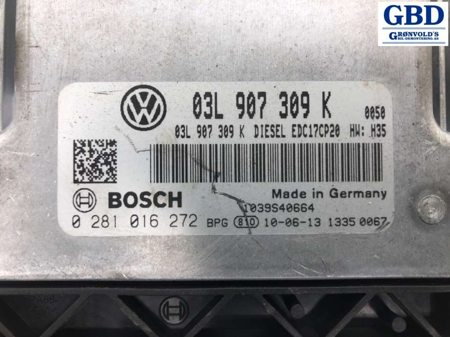 VW Transporter / Caravelle, 2009-2015 (T5, Fase 2) (03L 906 022 CD)