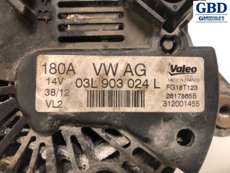 VW Transporter / Caravelle, 2009-2015 (T5, Fase 2) (VALEO|03L 903 024 L|03L 903 024 LX)