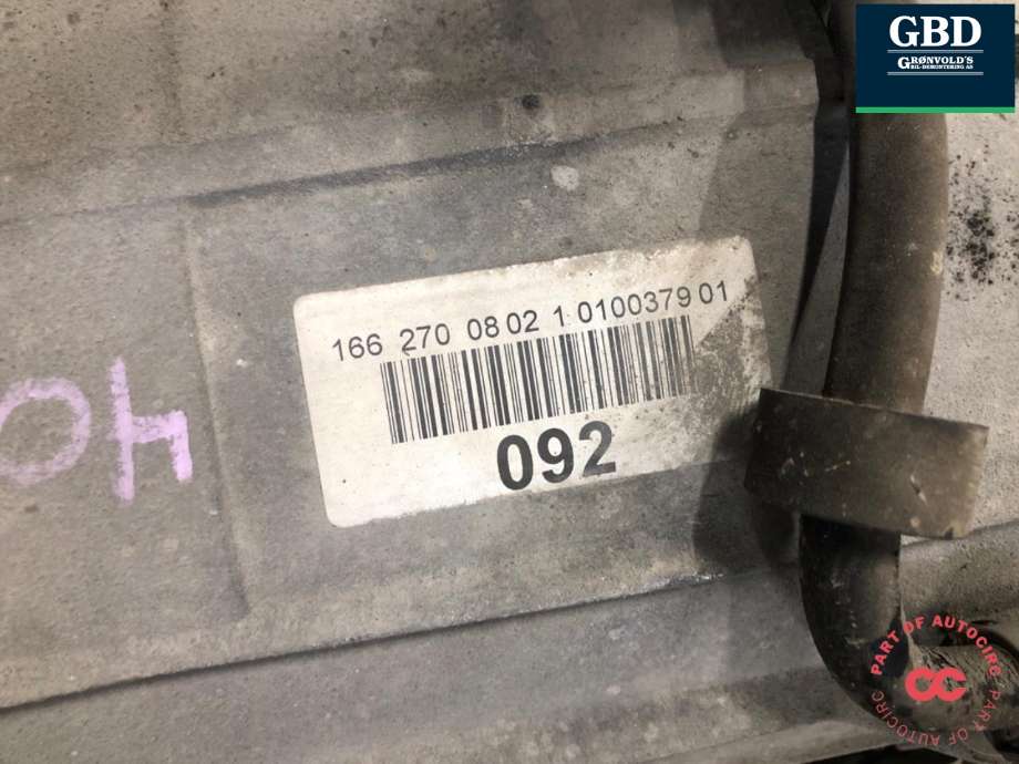 Girkasse automat til Mercedes GL 2012-2016 (Fase 1) (X166) (X166) (A 166 270 84 01|A 166 270 18 02|72290310100379)