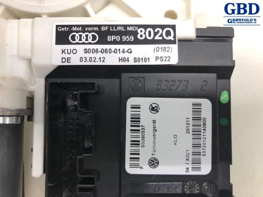 Audi A3, 2009-2012 (Type II, Fase 2) (8P0959802Q|05080537)