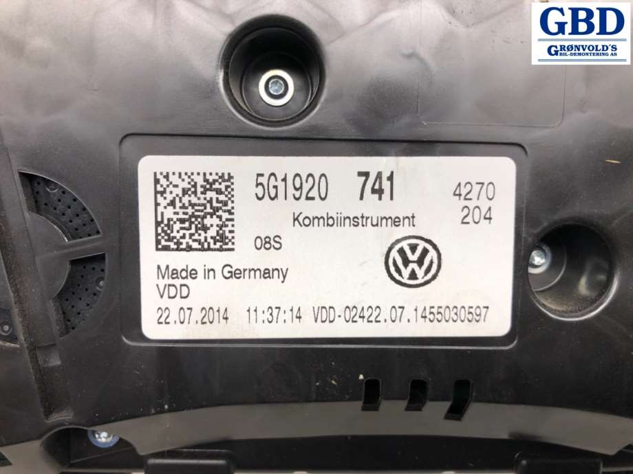 VW Golf VII, 2012-2017 (Fase 1) (5G1 920 741|5G1920741)