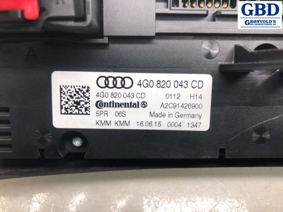 Audi A6, Allroad, 2015-2019 (Type III, Fase 2) (C7) (4G0 820 043 CD)