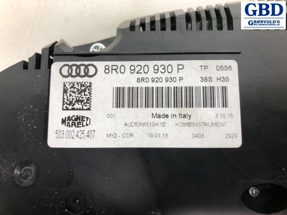 Audi Q5, 2012-2017 (Type I, Fase 2) (8R0 920 930 P)