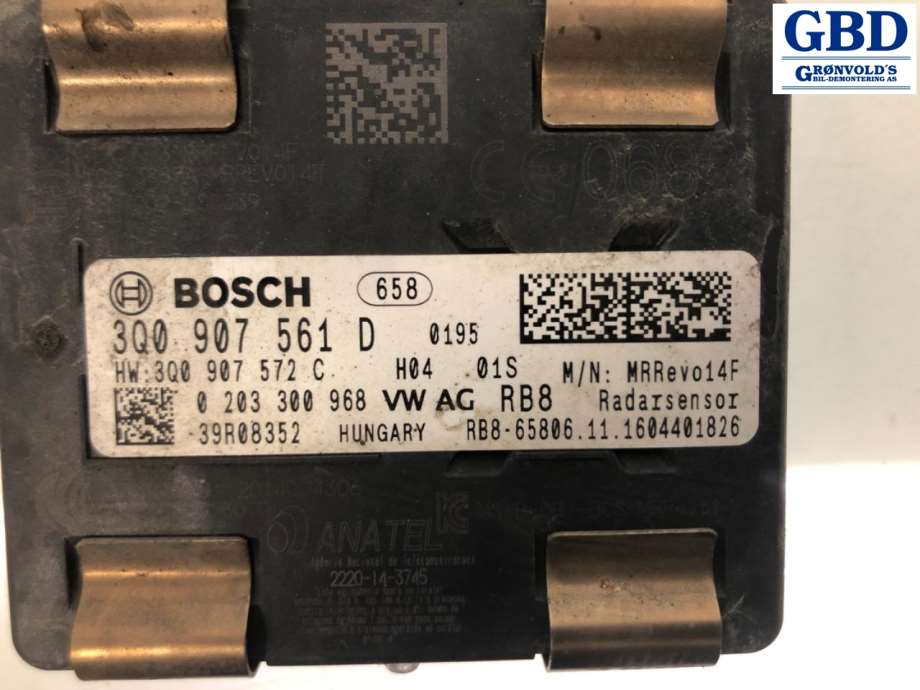 VW Passat, 2015-2019 (B8, Fase 1) (BOSCH|3Q0 907 561 E|3Q0 907 561 D)